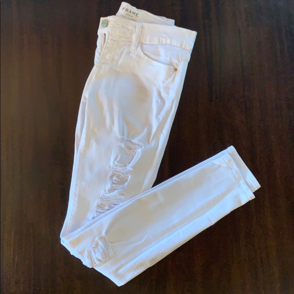 Frame denim white